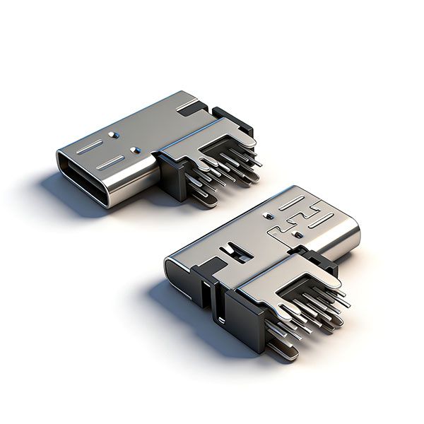 TC母座14P 侧插 L=14.75 垫高2.7 CH=7.3 交叉小脚鱼叉脚 三模 外壳脚长2.4 引脚长2.1 无柱 无弹