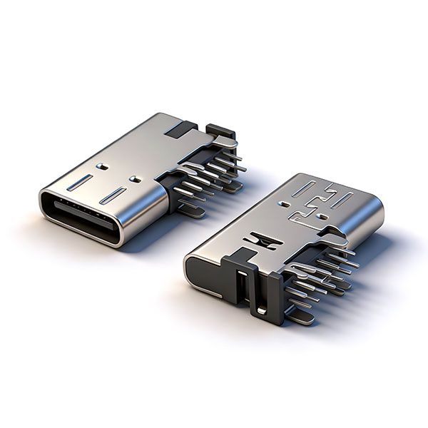 TC母座14P 侧插 L=14.75 CH=5.06 交叉小脚鱼叉脚 三模 外壳脚长1.6 引脚长2.1 无柱 无弹