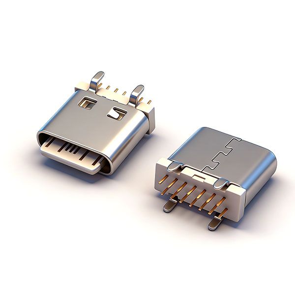 TC母座14P立插8.2 A款 小脚 舌片外露