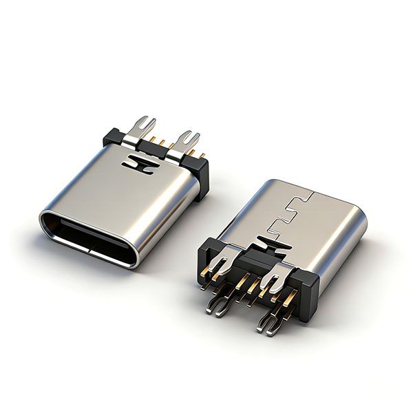 TC母座14P 立插10.5 B款 鱼叉脚 三模 无弹