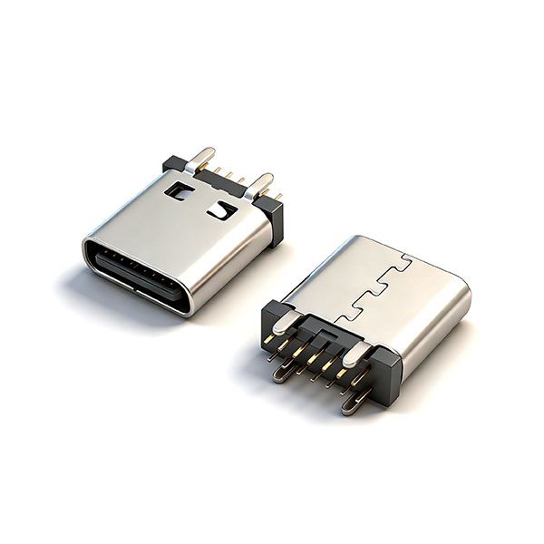 TC母座14P 立插 L=9.3 舌片外露 A款 小脚 三模 无柱 无弹