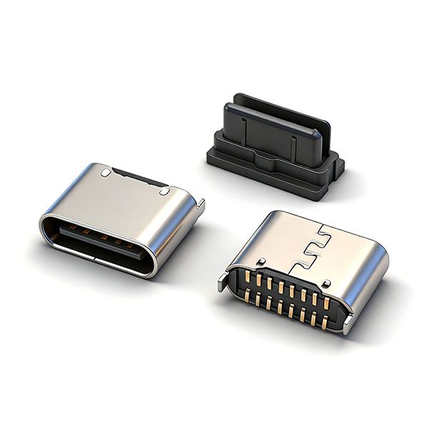 TC母座16P 立贴 L=6.3 C款 三模 无柱 无弹