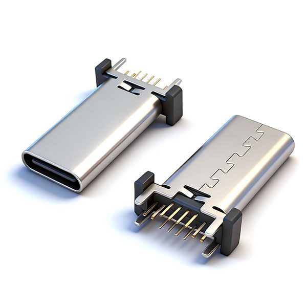 TC母座16P 立插 L=18.5 A款 三模 无柱 无弹