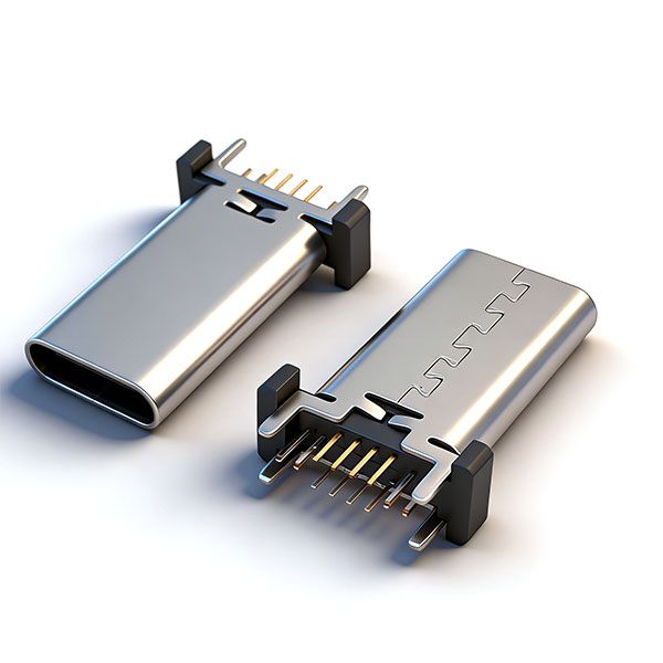 TC母座16P 立插 L=17.5 A款 三模 无柱 无弹