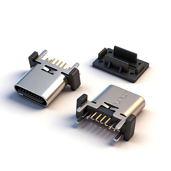 TC母座16P 立插 L=9.3 A款 三模 无柱 无弹